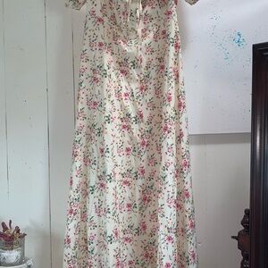 Floral Cottagecore Off-Shoulder Dress